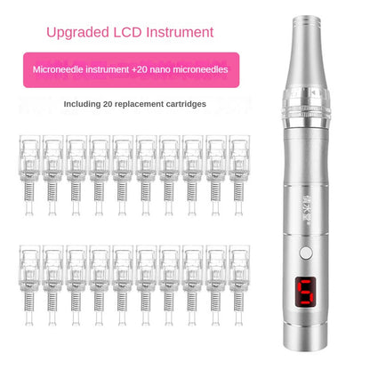 DermaGlow™ Microneedling Kit + Free Hyaluronic Serum