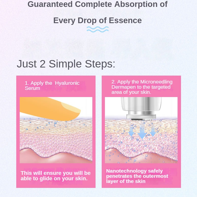 DermaGlow™ Microneedling Kit + Free Hyaluronic Serum