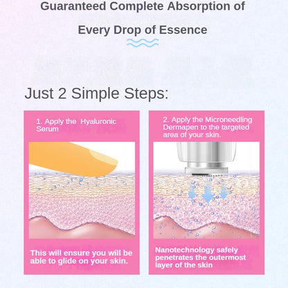 DermaGlow™ Microneedling Kit + Free Hyaluronic Serum